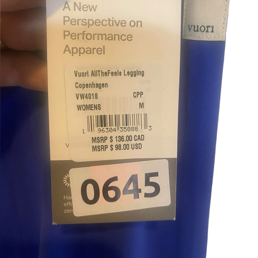 NWT Vuori all the feels leggings COPENHAGEN Size M - Picture 4 of 4